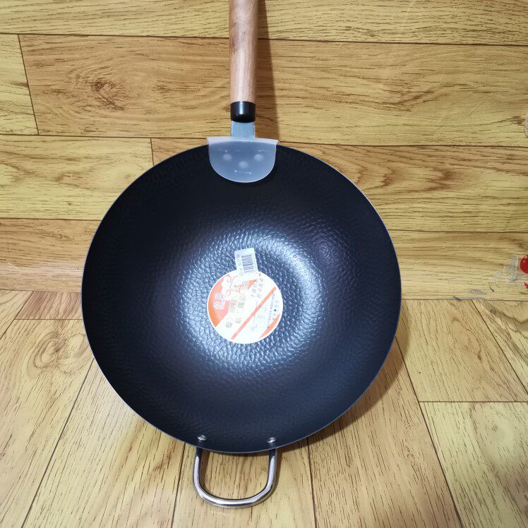 34cm-36cm加厚无涂层铸铁炒菜锅家用商用炒锅电磁炉燃气灶专用锅