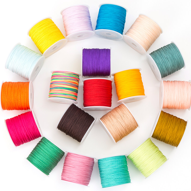 编织线72号玉线DIY手链编绳吊坠线挂件绳项链编织绳串珠线红绳子