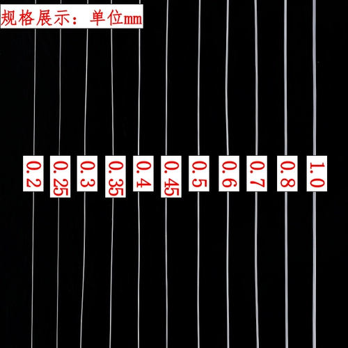 Прозрачная леска ручной работы, плетеное ожерелье из шнура, кольцо, нейлоновые шелковые нитки, DIY