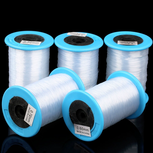 Прозрачная леска ручной работы, плетеное ожерелье из шнура, кольцо, нейлоновые шелковые нитки, DIY