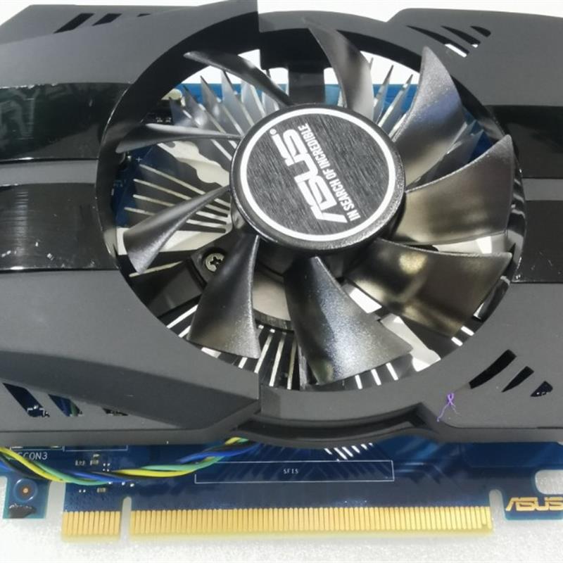 华硕GT730-FML-2G D5 显卡 低功耗 拆机卡 接口齐全 VGA DVI HDMI