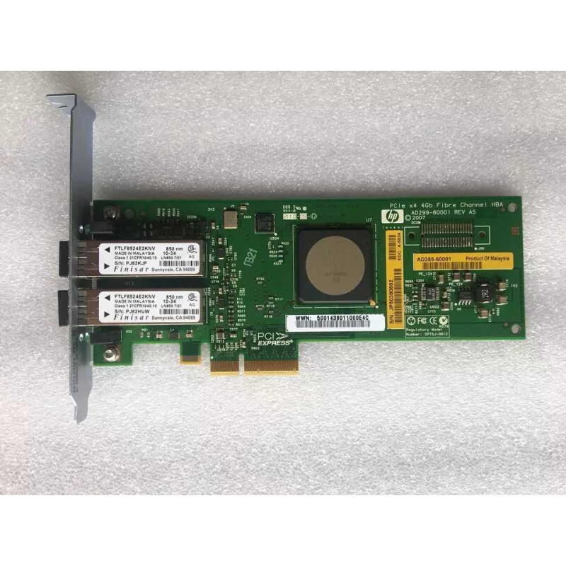 HP PCIE 4GB FHBA卡 双口 FC 光纤网卡 AD355-60001 AD355A