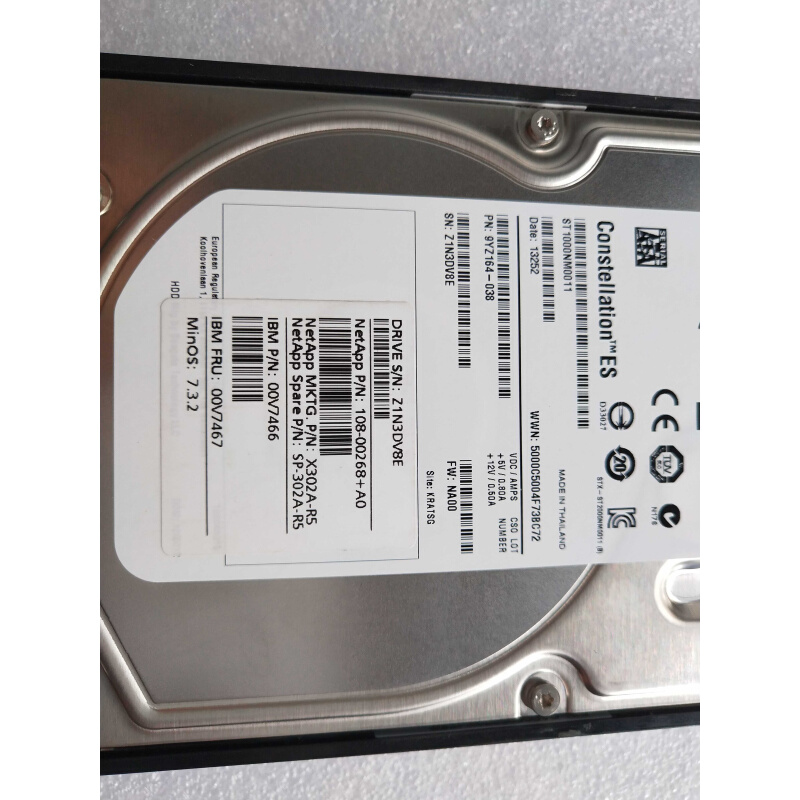 NetApp希捷X302A-R5 00V7466 00V7467 108-00268 ST1000NM0011