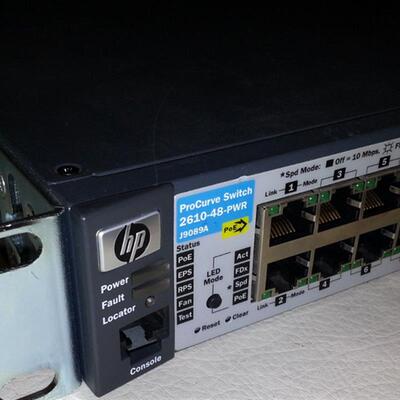 HP/惠普 J9089A  PROCURVE 2610-48-POE 48口百兆带POE