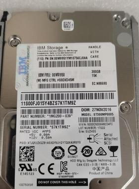 IBM SED 300G 15K SAS 2.5 00WV950 00WV951 DS8870 DS8880 硬盘