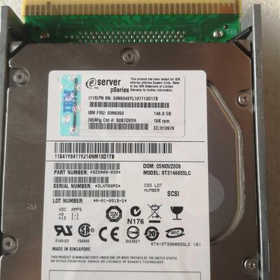 IBM 3279 03N6350 03N6352 03N5285 146.8G 15K ST3146855LC硬盘