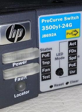 HP/惠普 ProCurve 3500yl-24g(j8692a)24口千兆交换机