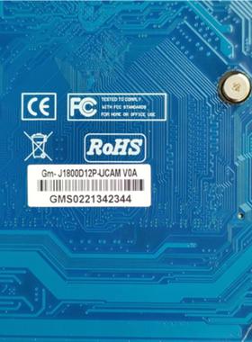 GM-J1800D12P-UCAM V0A 集成CPU台式电脑 17*17主板无风扇包好