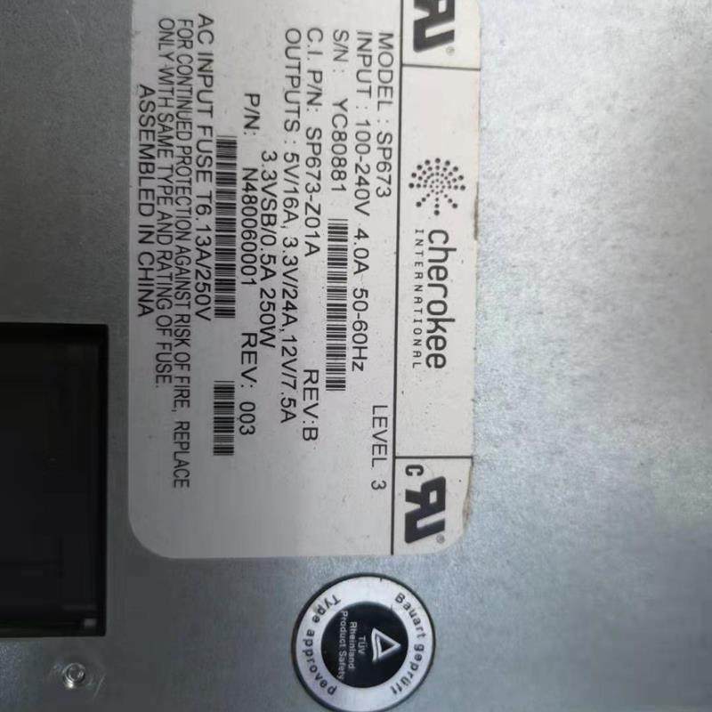 cherokee SP673 SP673-Z01A REV.B 250W 拆机电源 成色新