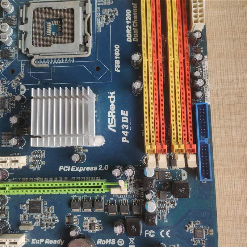 华擎P43DE主板775针DDR2 P43芯片组