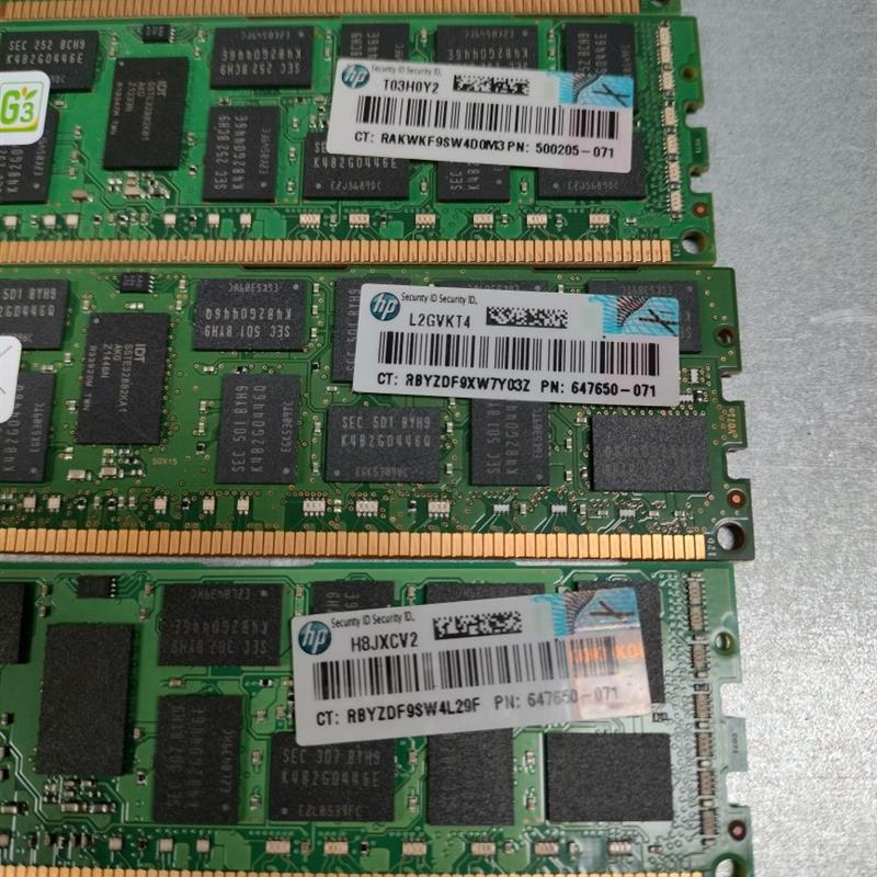 647650-071 647897-B21 8GB 2Rx4 PC3L-10600R DL380 G8 内存