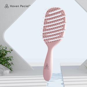 Haven Pecial顺发梳子防打结减少掉发头部按摩排骨梳抗静电弧度梳