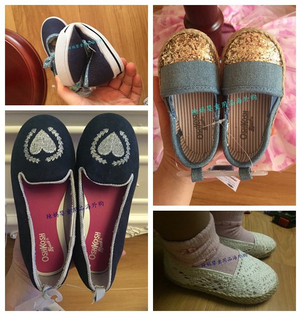 oshkosh美国女宝宝亮片童鞋