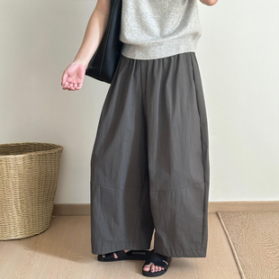 气球灯笼裙裤 灰色阔腿梧桐花苞裤 流行风格 裙子大码 女胖mm显瘦秋季
