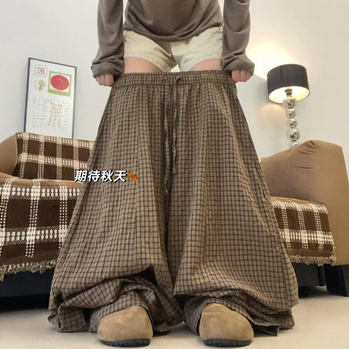 格子裤的松弛感真的没话说~