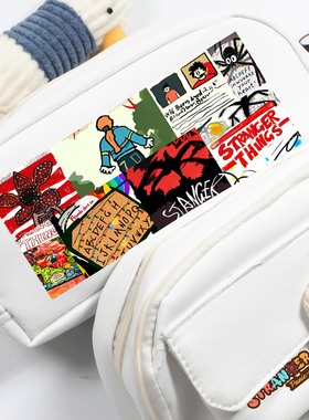 怪奇物语StrangerThings美剧周边卡通礼物欧美学生文具盒笔袋收纳