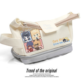 Lady bug瓢虫雷迪动漫周边 玛丽娜黑猫诺儿同人谷子 二次元小学生初中生大容量笔袋文具盒收纳包可爱奇迹少女