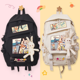 疯狂动物城周边书包女中小学生可爱尼克狐兔子警官朱迪双肩包背包