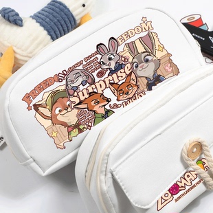 兔子警官朱迪尼克狐同人疯狂动物城周边动漫卡通笔袋高颜值文具袋
