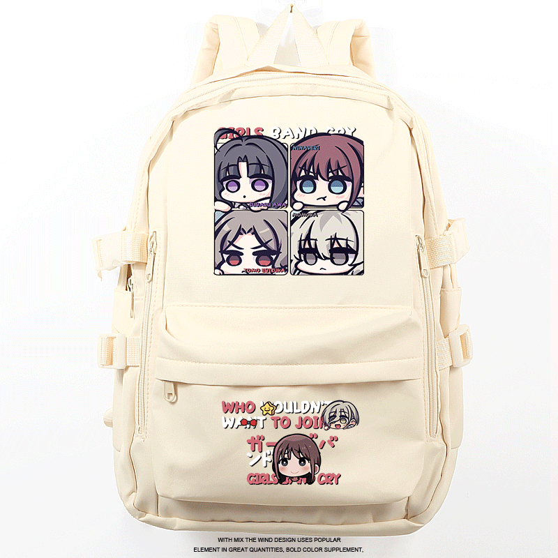 哭泣的少女乐队周边双肩背包书包