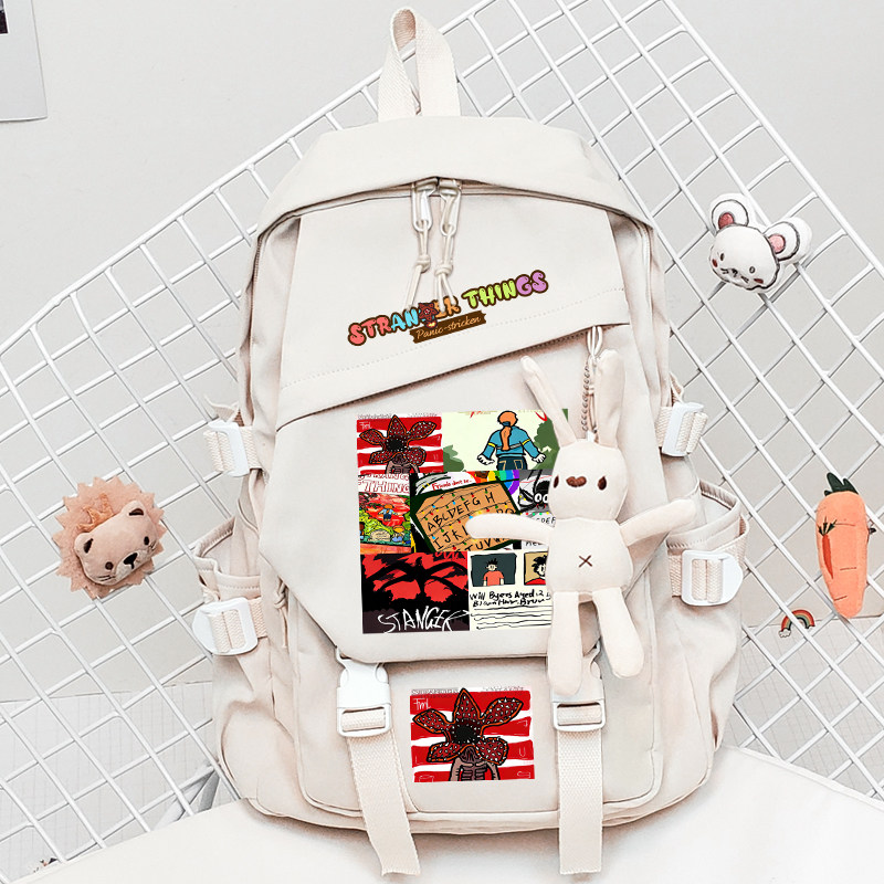 怪奇物语StrangerThings周边礼物欧美风双肩包大容量背包学生书包,箱包皮具/热销女包/男包,双肩背包,淘宝优惠券,粉丝福利购,淘宝优惠卷