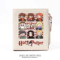 哈利波特魔法觉醒周边霍格沃兹魔法学院ins风学生简约短款零钱包