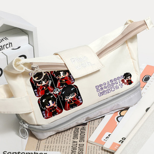 我在精神院学斩神林七夜安卿鱼百里胖子可爱同人笔袋文具袋学生大容量夜幕小队动漫周边