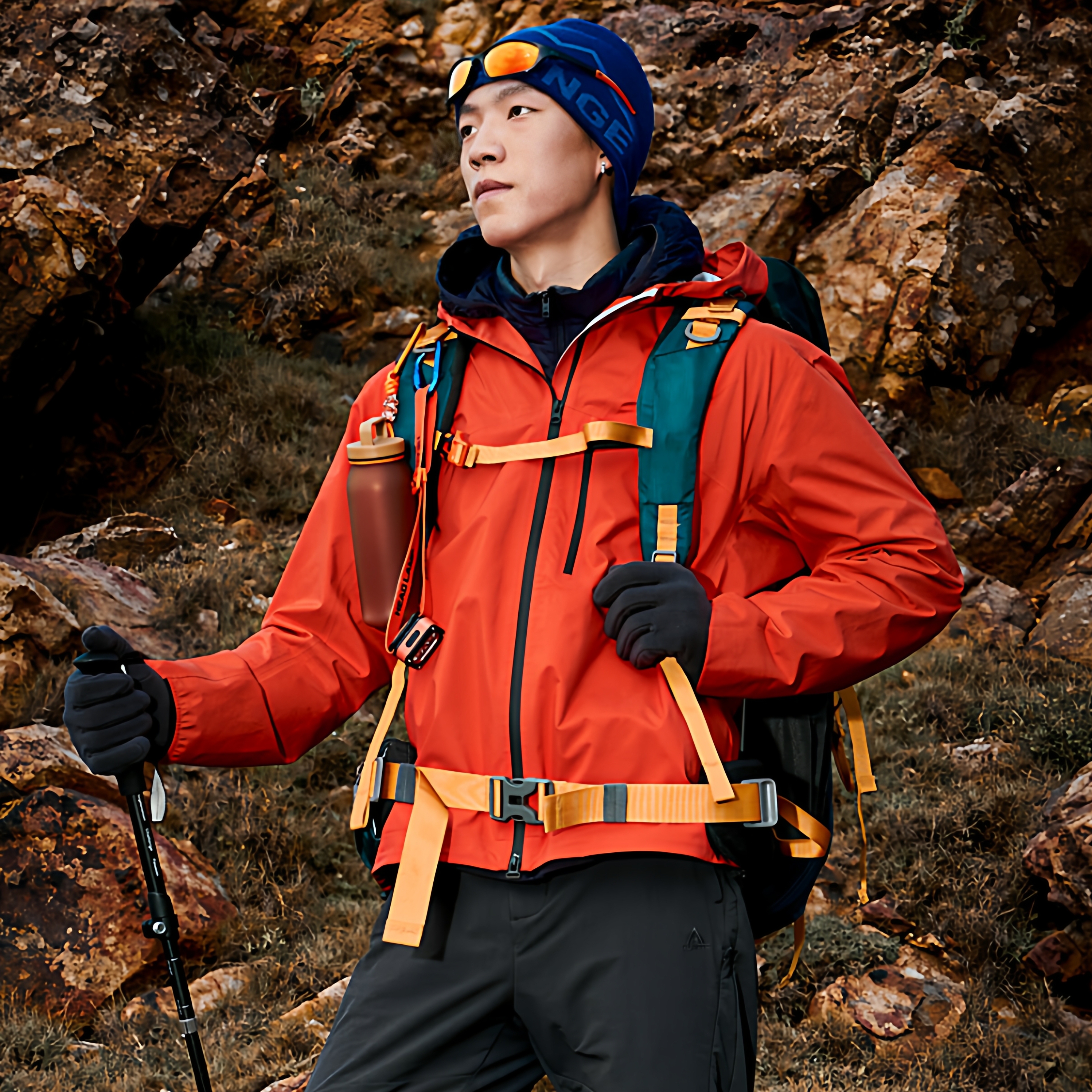 悍途冲锋衣男防风防水户外登山服