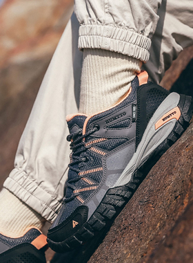 低帮耐磨登山鞋男款悍途防滑徒步鞋女透气户外系带轻便网面运动鞋