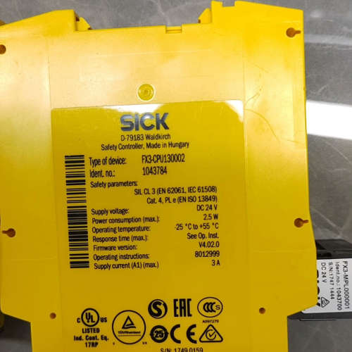 西克SICK安全控制器FX3-CPU130002，FX3-X