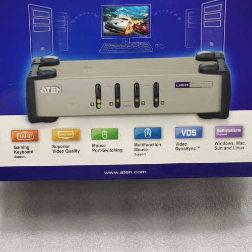 ATEN宏正CS84U 4口PS/2-USB KVM切换器，