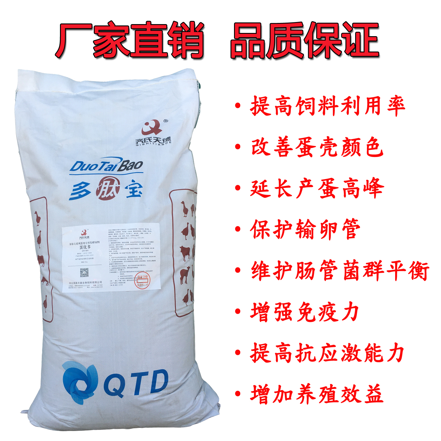 蛋鸡专用发酵饲料 提高饲料利用率 增加采食量 延长产蛋高峰期