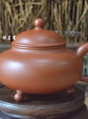 省级大师吴义潮州手拉壶朱泥