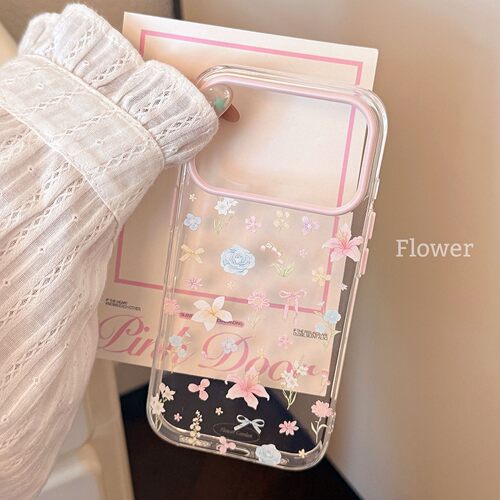 透明花鉴小清新17适用17pro苹果17ProMax手机壳iPhone16全包14新款16Promax保护套高颜值温柔少女心软壳春夏
