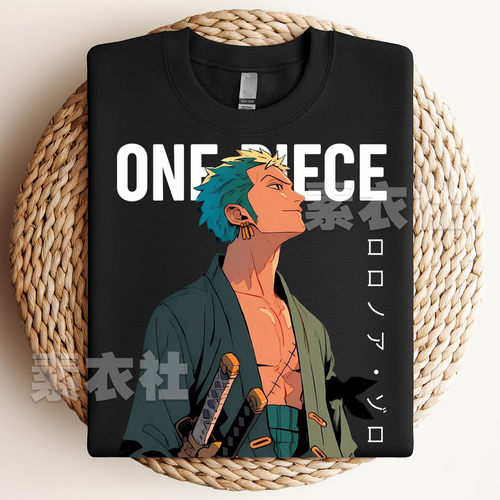 海贼王罗罗诺亚·佐罗T恤棉