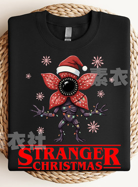 stranger things怪奇物语5 T恤儿童成人纯棉美剧周边whatsit短袖