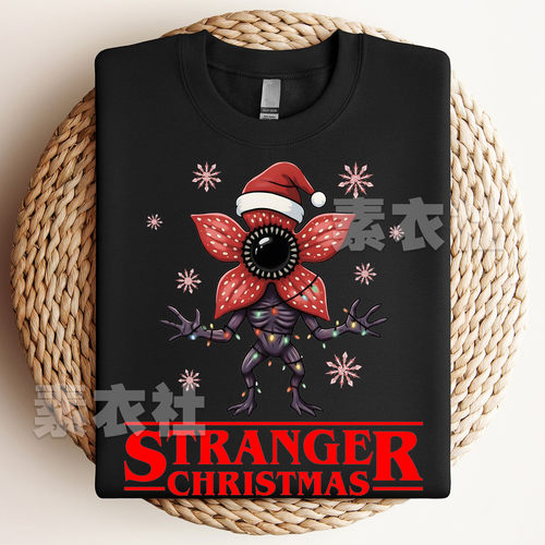 stranger things怪奇物语5 T恤儿童成人纯棉美剧周边whatsit短袖