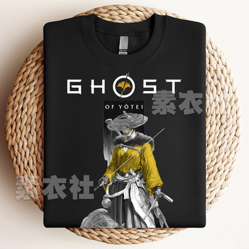羊蹄山之魂短袖PS5魂类游戏周边Ghost of Yotei T恤纯棉