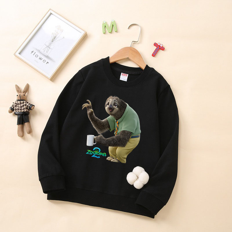疯狂动物城2长袖儿童成人迪士尼ZOOTOPIA2闪电FLASH圆领卫衣棉