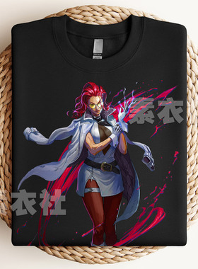 街霸6深红毒蛇短袖格斗游戏周边C.VIPER street fighter6 T恤纯棉