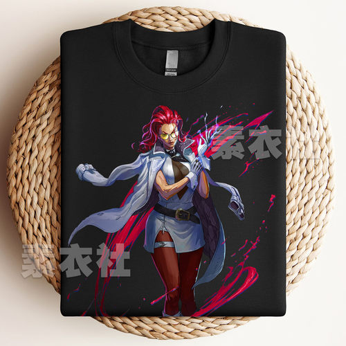 街霸6深红毒蛇短袖格斗游戏周边C.VIPER street fighter6 T恤纯棉