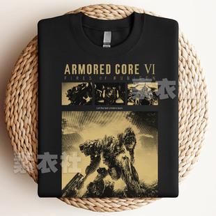 装 Core 机甲游戏周边Armored T恤纯棉 甲核心6：境界天火短袖
