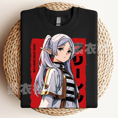 葬送的芙莉莲T恤奇幻动画周边Frieren Beyond Journey's End短袖