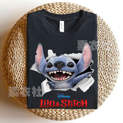 星际宝贝史迪奇真人电影短袖T恤