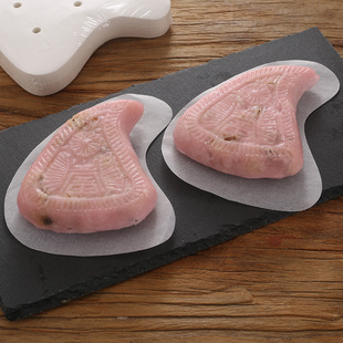 潮汕红桃粿垫纸桃形蒸笼纸不粘鼠壳稞面包纸垫菜粿鼠曲粿壳桃粿纸