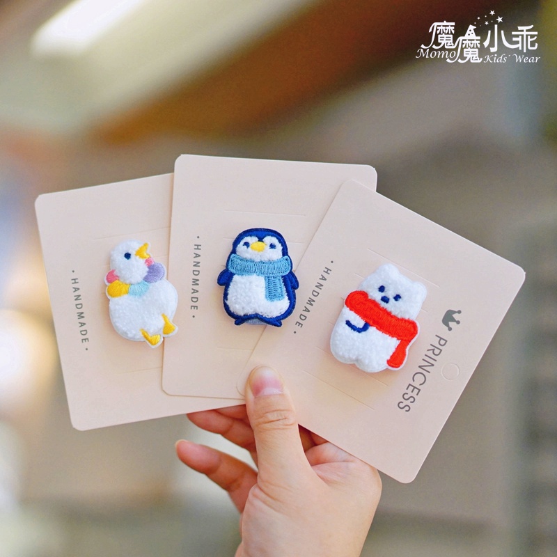可爱女宝宝卡通布艺发夹