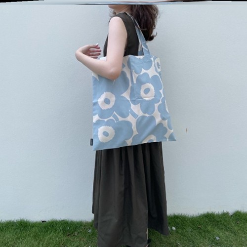 marimekko薄款棉单肩手提购物袋