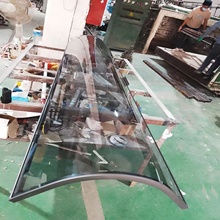 弧形钢化玻璃定制钢化玻璃圆柱形酒柜外边圆形无框玻璃饰柜门层板