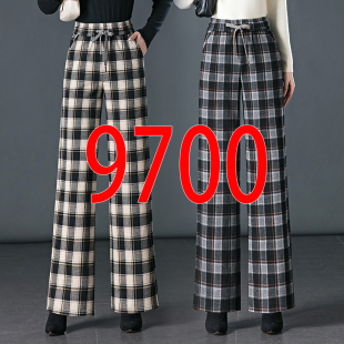 9700毛呢阔腿裤 5XL