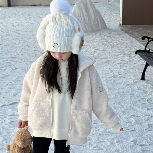 羊羔毛连帽外套蓬松毛茸茸厚